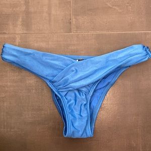 Blue Brazilian vix bikini bottom